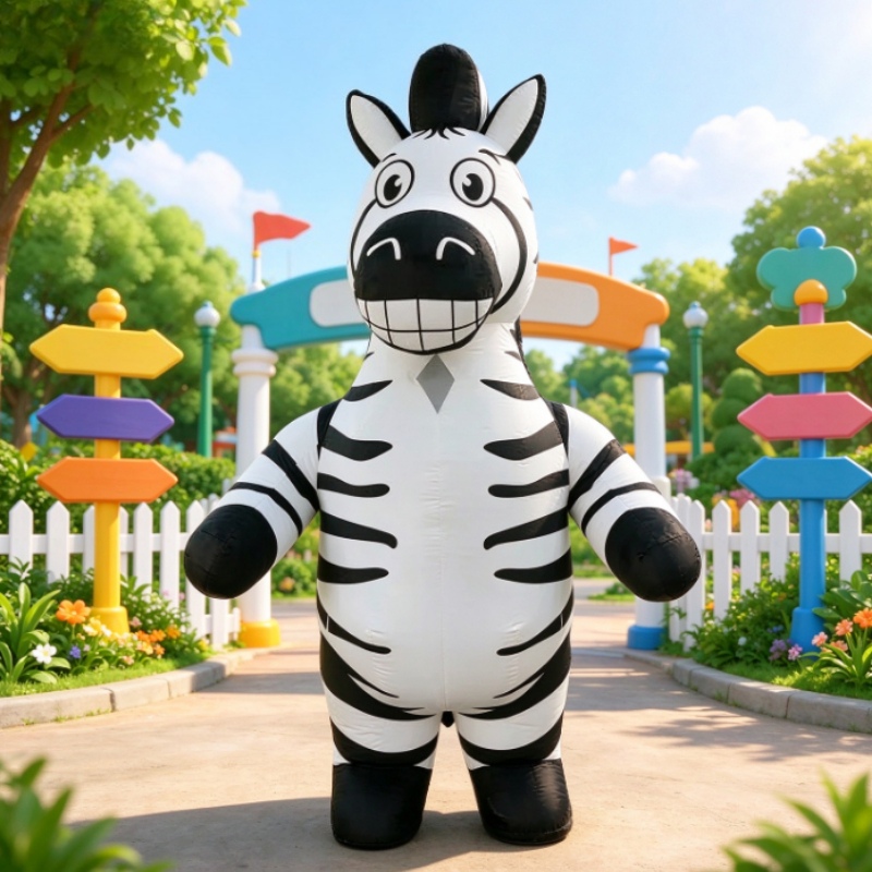 Funny Zebra Inflatable Mascot  - Costumes ulasan dan harga