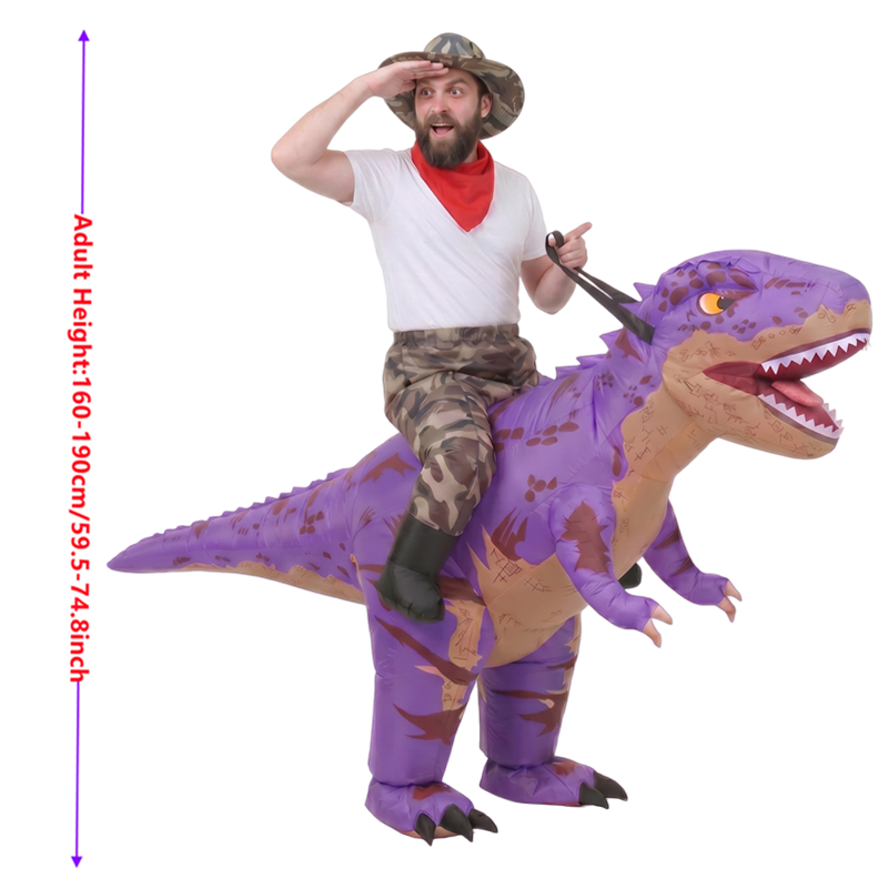 Funny Camo purple T-Rex Inflat - Costumes ulasan dan harga