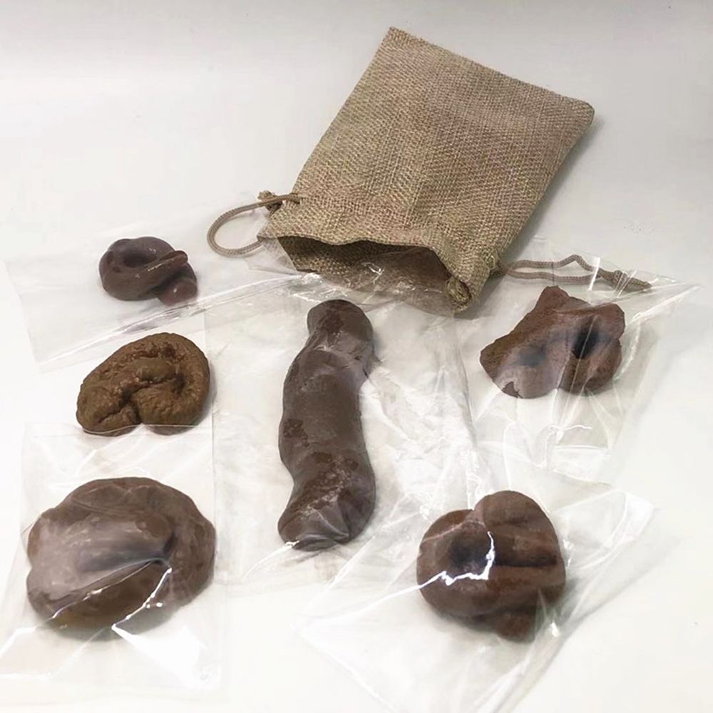 6Pcs Joke Gadget Squish Fool's - Fake Poop Gag Gift ulasan dan harga
