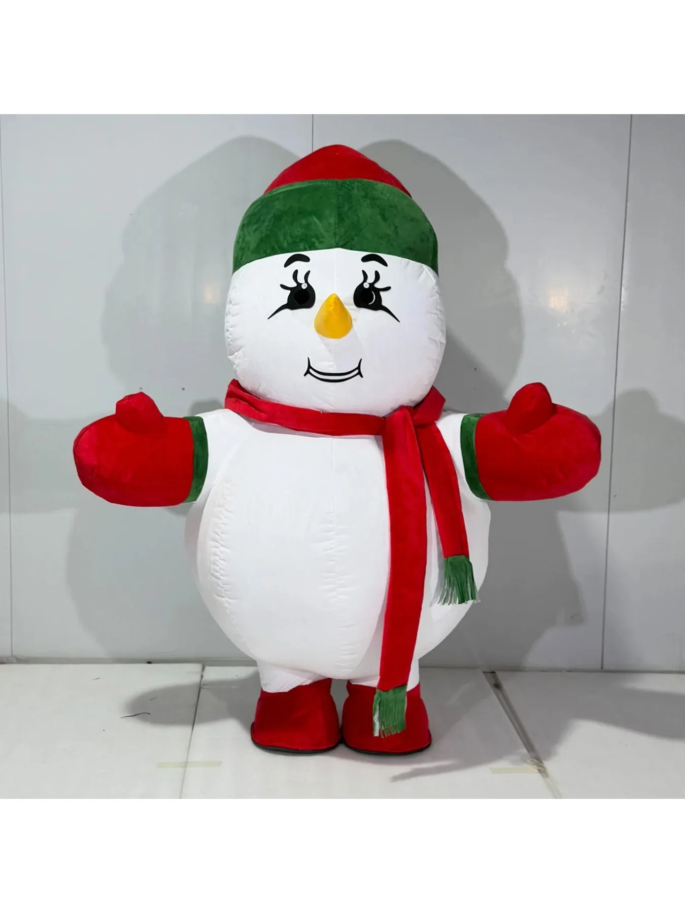 Inflatable Snowman Mascot Cost - Costumes ulasan dan harga