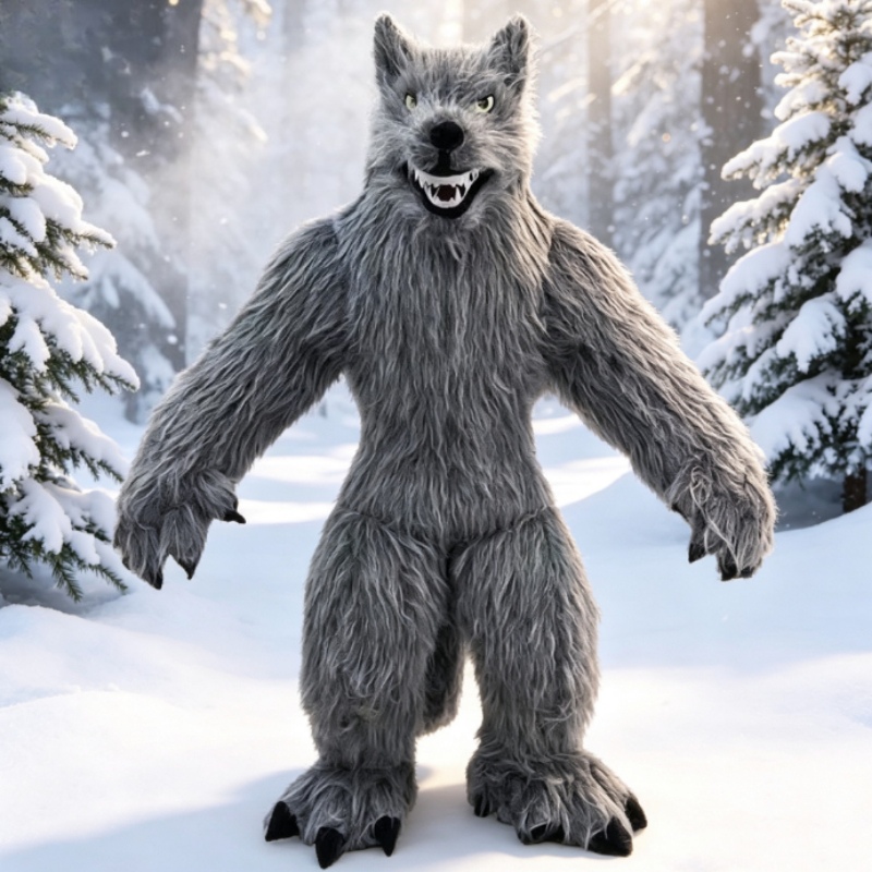 Giant Inflatable Grey Wolf Mas - Costumes ulasan dan harga