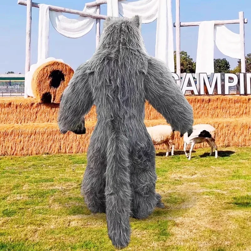 Giant Inflatable Grey Wolf Mas - Costumes ulasan dan harga