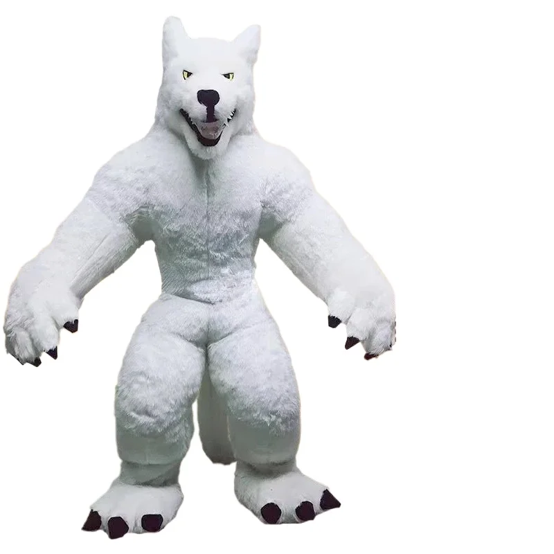 Giant Inflatable Grey Wolf Mas - Costumes ulasan dan harga